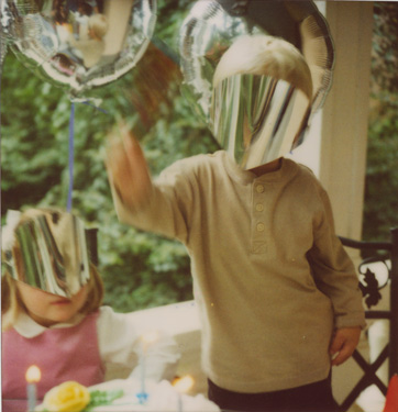 boy silver mask